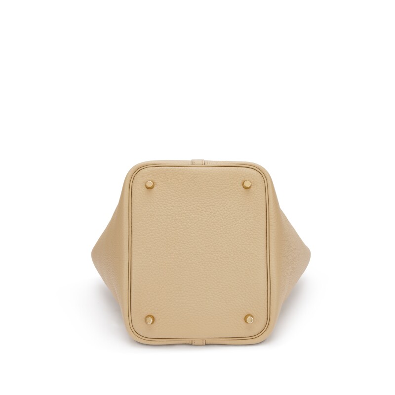 Hermès Beige Marfa Clemence Picotin Lock 22 Gold Hardware - Image 5